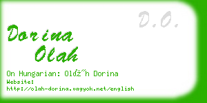 dorina olah business card